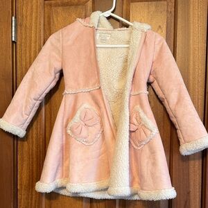 Fabulous Furs Pink and Cream Kids Cape